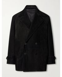 STÒFFA - Double-Breasted Suede Jacket - Lyst