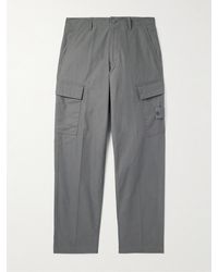 Stone Island - Ghost gerade geschnittene Cargohose aus Baumwolle mit Logodetail - Lyst