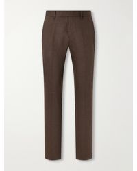 Sunspel - Straight-Leg Stretch Wool-Blend Flannel Trousers - Lyst