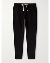 Les Tien - Tapered Garment-Dyed Cotton-Jersey Sweatpants - Lyst