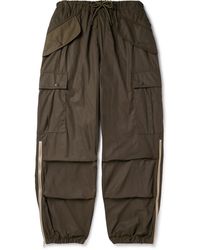 Dries Van Noten - Straight-leg Zip-detailed Nylon-twill Drawstring Cargo Trousers - Lyst