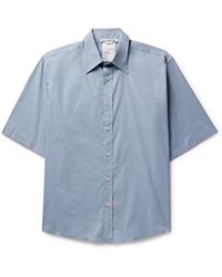 Acne Studios - Sandrok Oversized Cotton-blend Poplin Shirt - Lyst