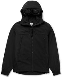 C.P. Company - Goggle Logo-Appliquéd C.P. Shell-R Hooded Jacket - Lyst