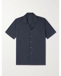 STÒFFA - Camp-collar Cotton-piqué Shirt - Lyst