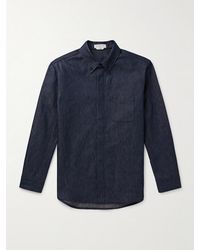 Gabriela Hearst - Cholul Button-Down Collar Cotton And Linen-Blend Chambray Shirt - Lyst