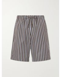 Dries Van Noten - Piperi Straight-Leg Striped Cotton Shorts - Lyst