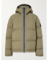 Stone Island - Padded Quilted Cordura Ripstop Hooded Down Jacket - Lyst
