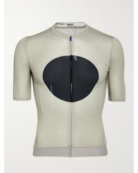 MAAP Vapor Pro Printed Recycled Mesh Cycling Jersey - White