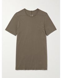 Rick Owens - Level Panelled Cotton-jersey T-shirt - Lyst