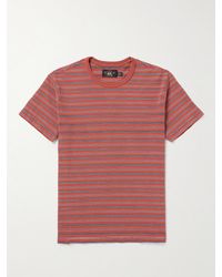 RRL - Gestreiftes T-Shirt aus Baumwolle - Lyst