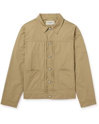 Officine Generale - Leo Garment-dyed Organic Cotton Overshirt - Lyst