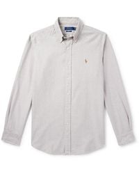 Polo Ralph Lauren - Button-Down Collar Logo-Embroidered Cotton Oxford Shirt - Lyst