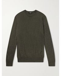 ZEGNA - Cashmere And Silk-Blend Sweater - Lyst