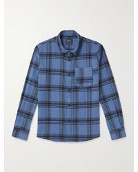 A.P.C. - Trek Checked Cotton-blend Flannel Shirt - Lyst