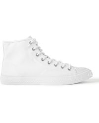 Acne Studios - Rubber-trimmed Canvas High-top Sneakers - Lyst