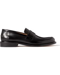 MR P. - Scott Polished-leather Penny Loafers - Lyst