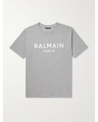 Balmain - Logo-print Cotton-jersey T-shirt - Lyst