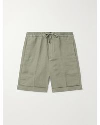 Canali - Straight-Leg Linen Drawstring Shorts - Lyst