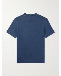 Incotex - T-shirt in lino stretch Zanone - Lyst