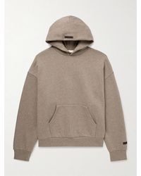Fear Of God - Hoodie aus Jersey aus einer Baumwollmischung mit Logoapplikation - Lyst