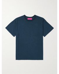 The Elder Statesman - T-shirt in jersey di misto cotone e lino - Lyst