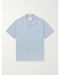 Portuguese Flannel - Prana Camp-Collar Striped Cotton Shirt - Lyst