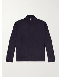 NN07 - Danny 6429 Ribbed Chenille Half-Zip Sweater - Lyst