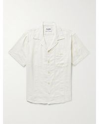 Corridor NYC - Camp-Collar Striped Cotton-Blend Seersucker Shirt - Lyst