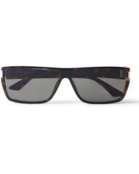 Saint Laurent - Rectangular-Frame Acetate Sunglasses - Lyst