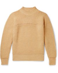 Jacquemus Ribbed Knit Jumper - Yellow