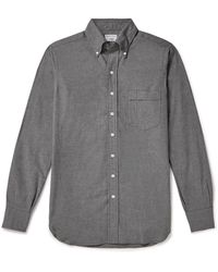Kingsman - Drake's Button-down Collar Cotton-flannel Shirt - Lyst
