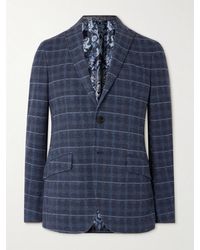 Etro - Roma Slim-Fit Checked Cotton-Blend Blazer - Lyst