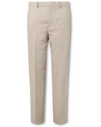 Club Monaco - Straight-leg Linen-blend Suit Trousers - Lyst