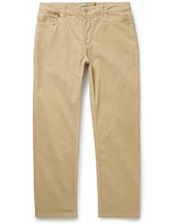 Officine Generale - James Slim-Fit Straight-Leg Cotton-Blend Corduroy Trousers - Lyst