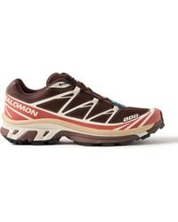 Salomon - Xt-6 Rubber-Trimmed Mesh Sneakers - Lyst