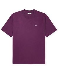 NN07 - Adam 3209 Logo-embroidered Pima Cotton-jersey T-shirt - Lyst