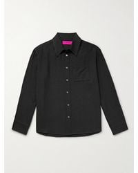 The Elder Statesman - Wool And Cashmere-Blend Twill Shirt - Lyst