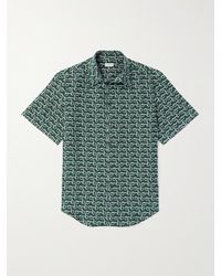 Burberry - Camicia in seta di gelso stampata - Lyst