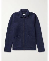Hartford Wool-blend Chore Jacket - Blue
