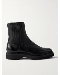 John Lobb - Ridge Smooth And Full-Grain Leather Chelsea Boots - Lyst