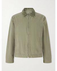 MR P. - Corduroy-Trimmed Organic Cotton Coach Jacket - Lyst