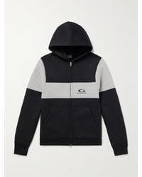 Balenciaga - Logo-Embroidered Colour-Block Cotton-Jersey Hoodie - Lyst
