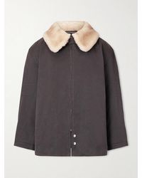 Enfants Riches Deprimes - Viktor Shearling-Trimmed Padded Cotton-Twill Jacket - Lyst