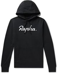 Rapha - Logo-embroidered Cotton-jersey Hoodie - Lyst
