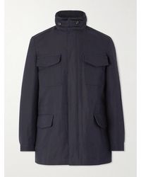 Loro Piana - Field jacket in misto cotone e lino Rain System® Traveler - Lyst