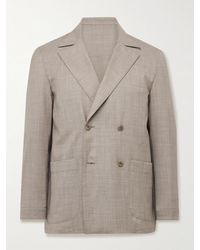 STÒFFA - Unstructured Double-Breasted Wool Suit Jacket - Lyst