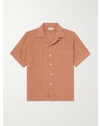 Hartford - Palmito Mc Convertible-collar Linen Shirt - Lyst