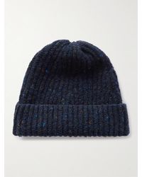 Inis Meáin - Ribbed Merino Wool And Cashmere-blend Beanie - Lyst