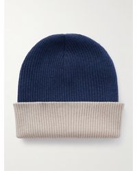 Brunello Cucinelli - Reversible Ribbed Cashmere Beanie - Lyst