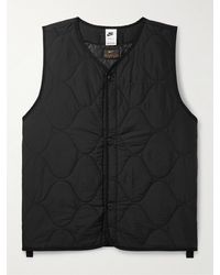 Nike - Logo-embroidered Quilted Padded Ripstop Gilet - Lyst